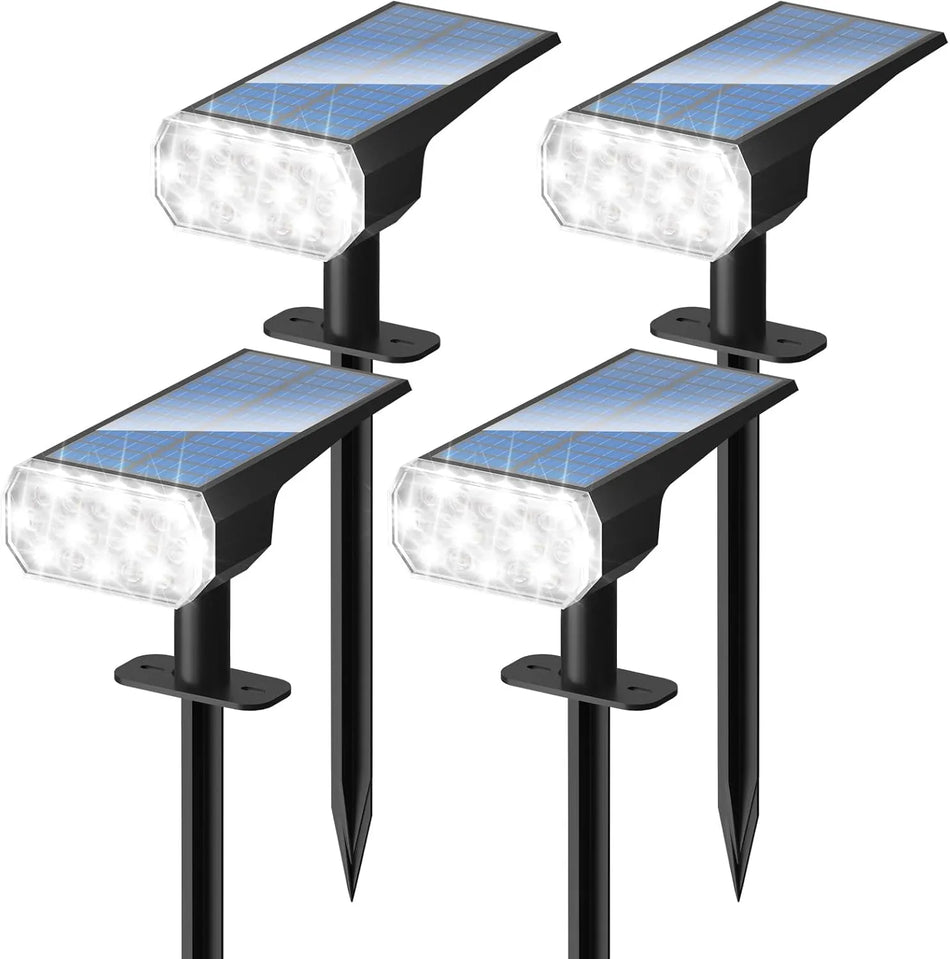 Solar Lights Outdoor Waterproof: IP65 Led Spot Light Decorations for Garden