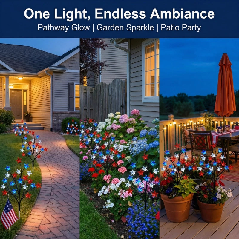 SOLAR 4th of JULY DECOR LIGHTS