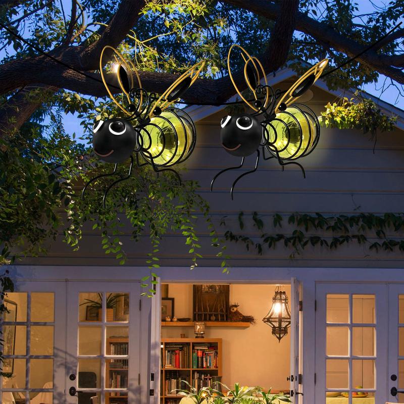 ⏳Time-Limited Special⏰Outdoor Hanging Solar Bee Light - Perfect Gift For Plant Lovers Moms Or Literally Anyone Who Smiles❤️