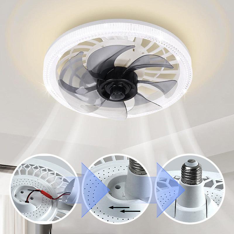 💥2026 HOT SALE 50% OFF💥  2-in-1 Mute Adjustable Fan Light with Remote Control