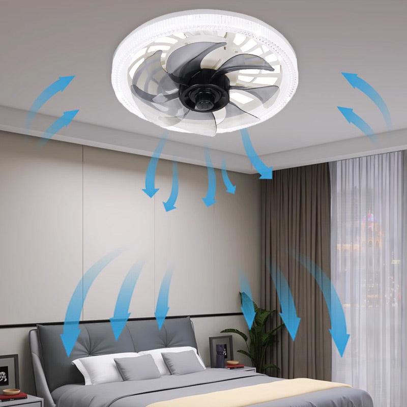 💥2026 HOT SALE 50% OFF💥  2-in-1 Mute Adjustable Fan Light with Remote Control