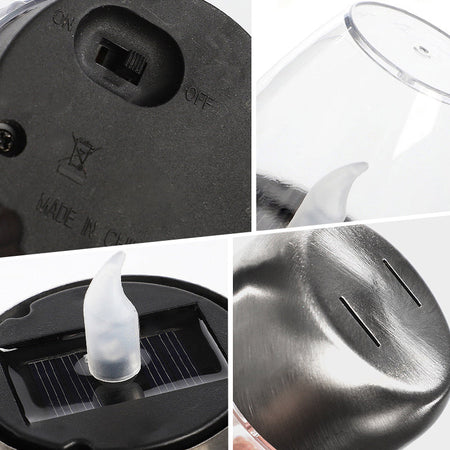 🕯️ BUY 2 GET 1 FREE! ☀️ 6-Pack Solar LED Table Lamps – Flameless & Waterproof, Auto On/Off with Dusk Sensor for Garden & Party 🏕️