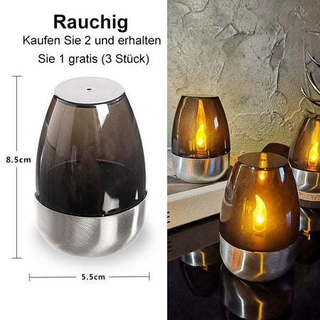 🕯️ BUY 2 GET 1 FREE! ☀️ 6-Pack Solar LED Table Lamps – Flameless & Waterproof, Auto On/Off with Dusk Sensor for Garden & Party 🏕️