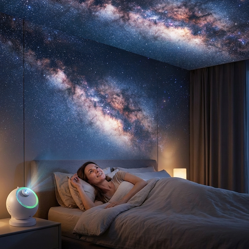 Atmospheric Celestial Bedroom Projector