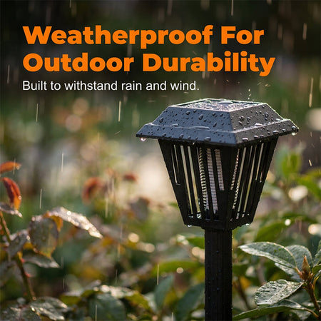 Outdoor Solar Powered Mosquito Killer Lamp-Stake or Stand Use