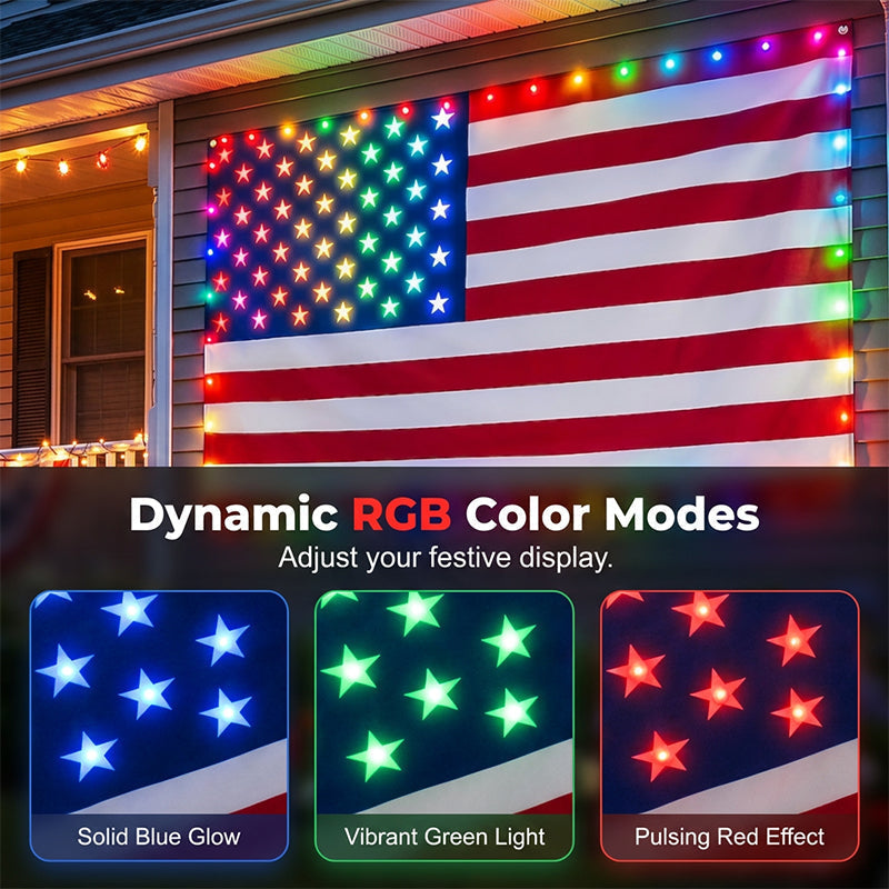 50% OFF FOR LIMITED TIME LED American Flag Light with Remote Control