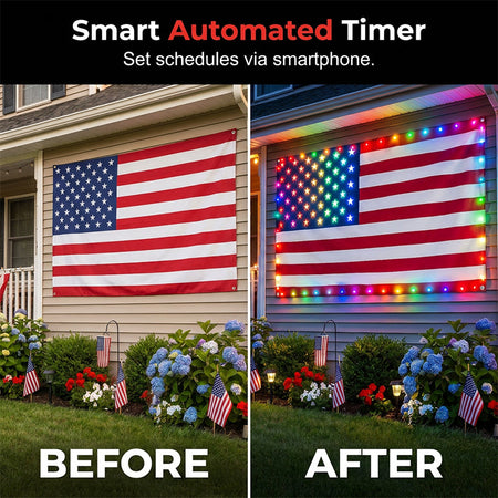 50% OFF FOR LIMITED TIME LED American Flag Light with Remote Control