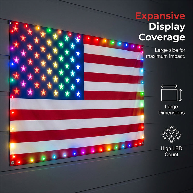 50% OFF FOR LIMITED TIME LED American Flag Light with Remote Control