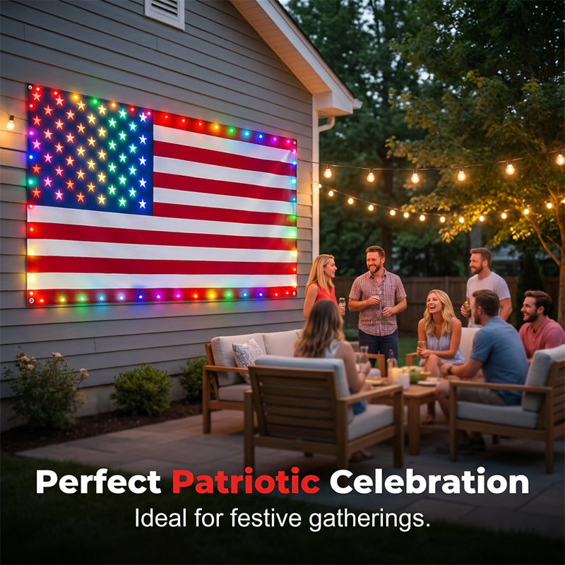 50% OFF FOR LIMITED TIME LED American Flag Light with Remote Control