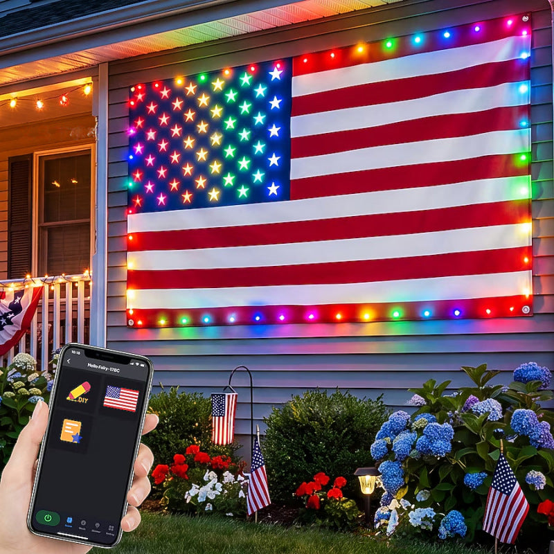 50% OFF FOR LIMITED TIME LED American Flag Light with Remote Control