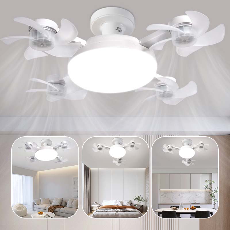 🌀 New ceiling fan light with E27 socket – 2-in-1 quiet LED fan with remote control. energy-efficient combination of cooling and lighting for the home. in the bedroom
